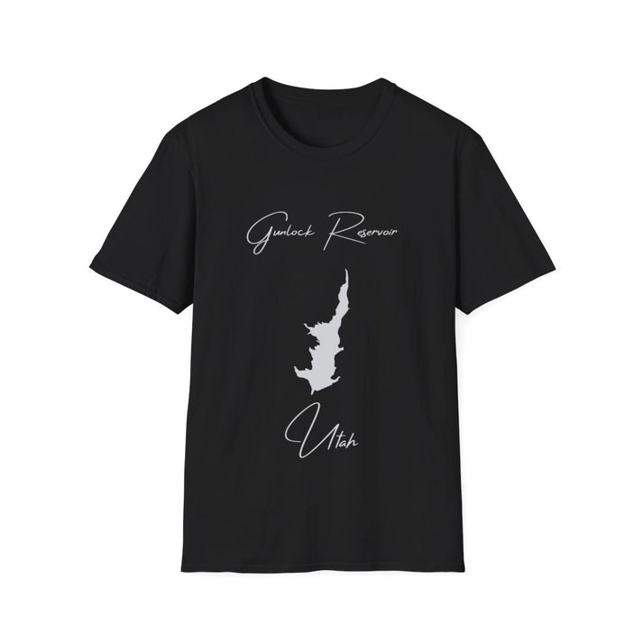 Utah  Gunlock  Reservoir  T-shirt  front  position  view  from  front  black.webp