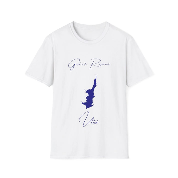Utah  Gunlock  Reservoir  T-shirt  front  position  view  from  front  white.webp