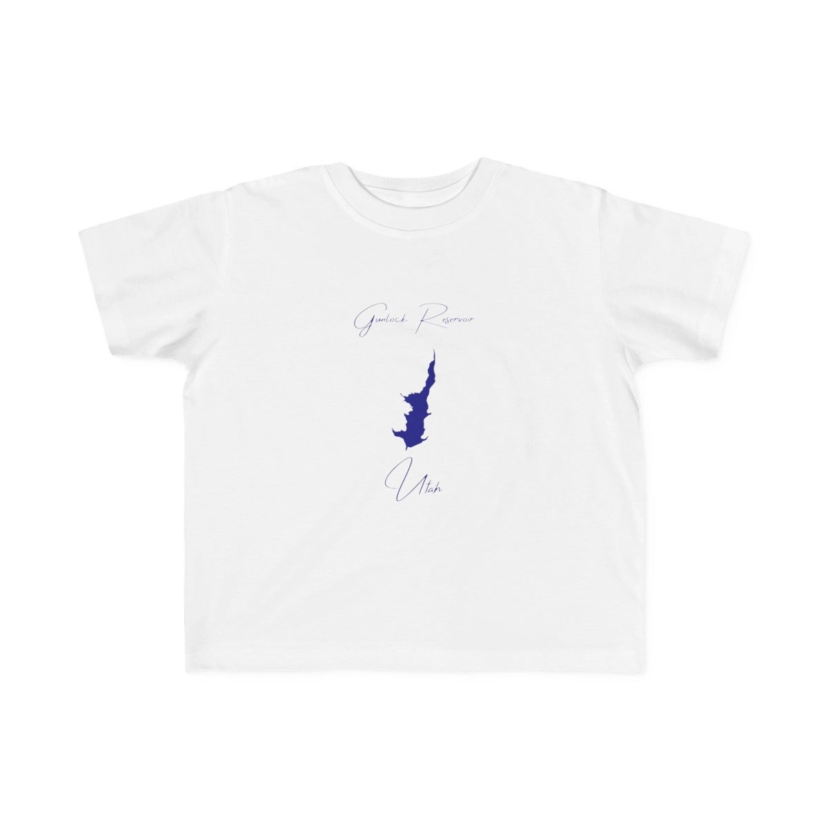Utah  Gunlock  Reservoir  Toddler  T-shirt  front  position  view  from  front  white.webp