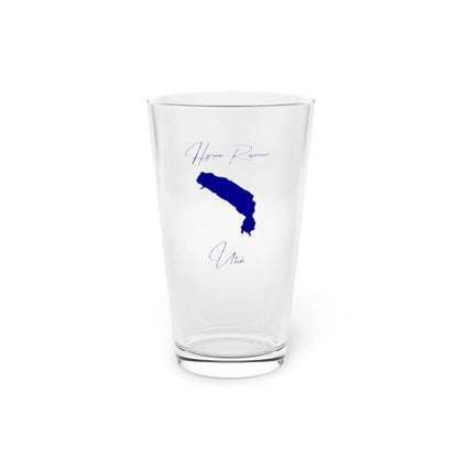 Utah  Hyrum  Reservoir  16oz  Pint  Glass  front  position  view  from  front  16oz.webp