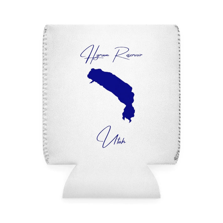 Utah  Hyrum  Reservoir  Can  Koozie  front  position  view  from  front-1  white.webp