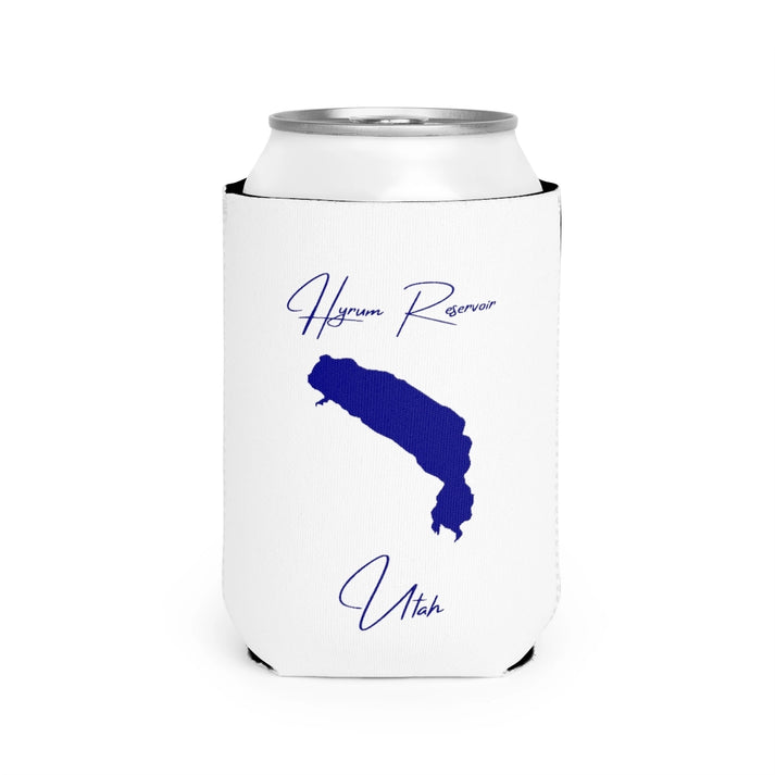 Utah  Hyrum  Reservoir  Can  Koozie  front  position  view  from  front-2  white.webp