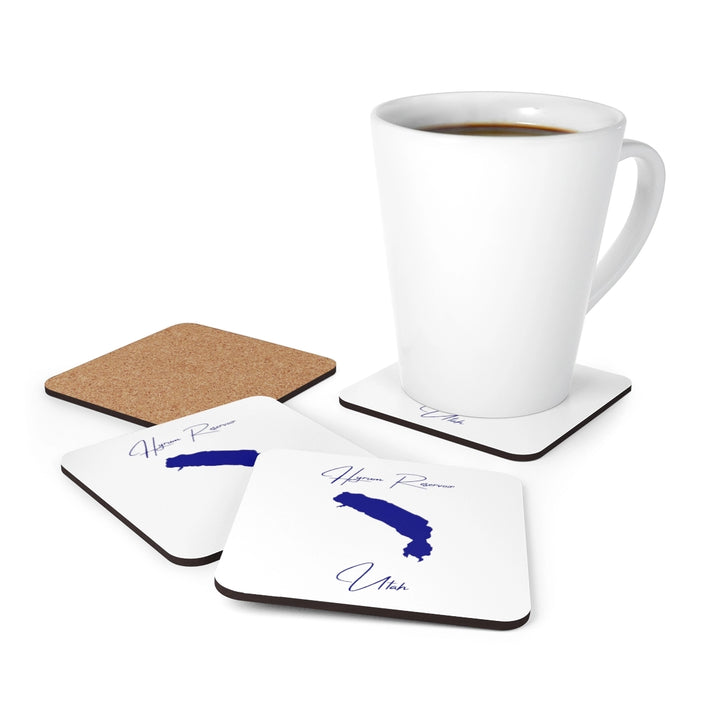 Utah  Hyrum  Reservoir  Coaster  Set  front  position  view  from  context-1  3.75  x  3.75.webp