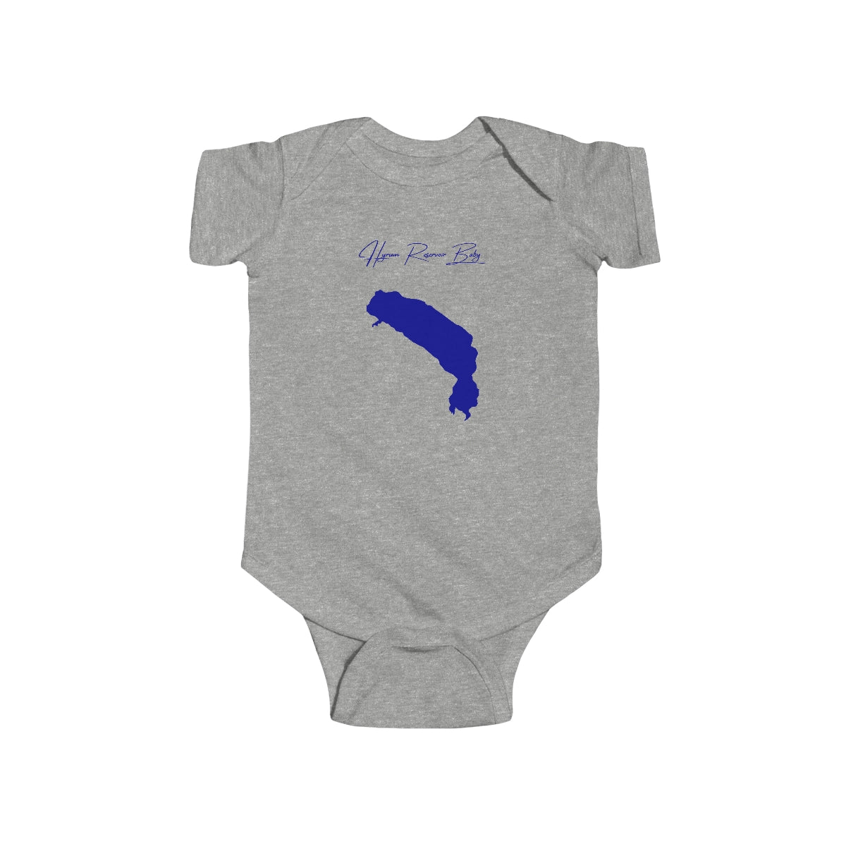 Utah  Hyrum  Reservoir  Onesie  front  position  view  from  front  heather.webp