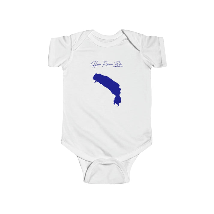 Utah  Hyrum  Reservoir  Onesie  front  position  view  from  front  white.webp