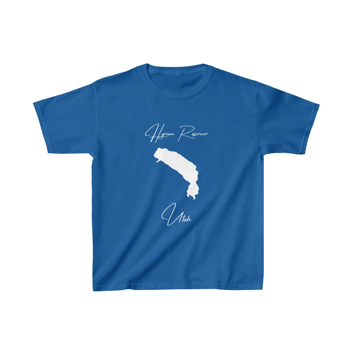Utah  Hyrum  Reservoir  Youth  T-shirt  front  position  view  from  front  royal.webp