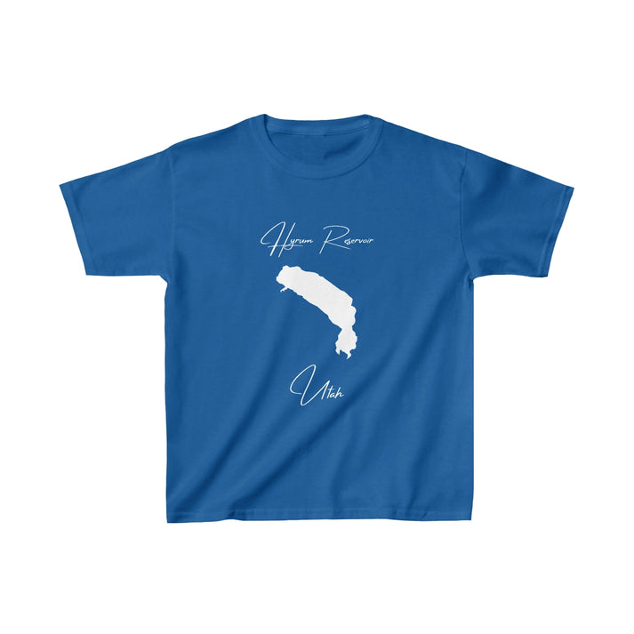Utah  Hyrum  Reservoir  Youth  T-shirt  front  position  view  from  front  royal.webp