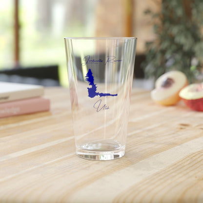 Utah  Jordanelle  Reservoir  16oz  Pint  Glass  front  position  view  from  context-2  16oz.webp