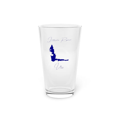 Utah  Jordanelle  Reservoir  16oz  Pint  Glass  front  position  view  from  front  16oz.webp