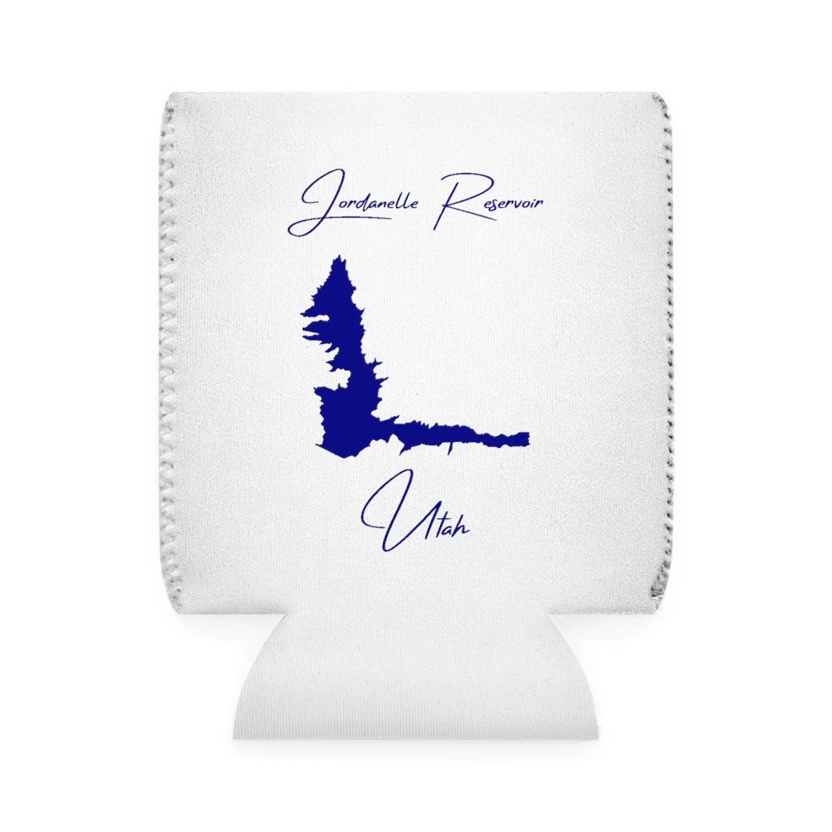 Utah  Jordanelle  Reservoir  Can  Koozie  front  position  view  from  front-1  white.webp