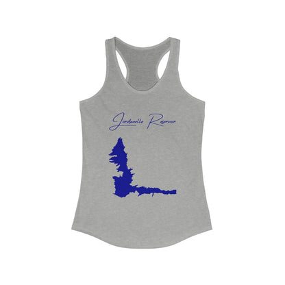 Utah  Jordanelle  Reservoir  Racerback-Tank  front  position  view  from  front  heather  grey.webp