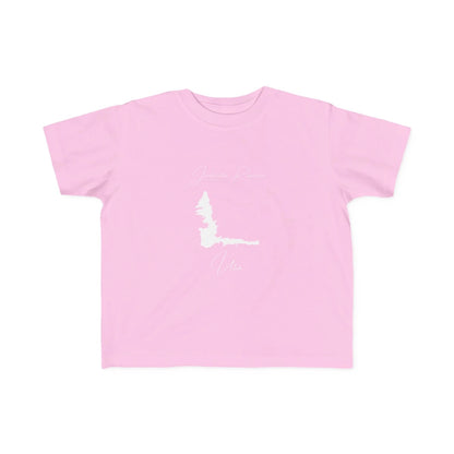 Utah  Jordanelle  Reservoir  Toddler  T-shirt  front  position  view  from  front  pink.webp
