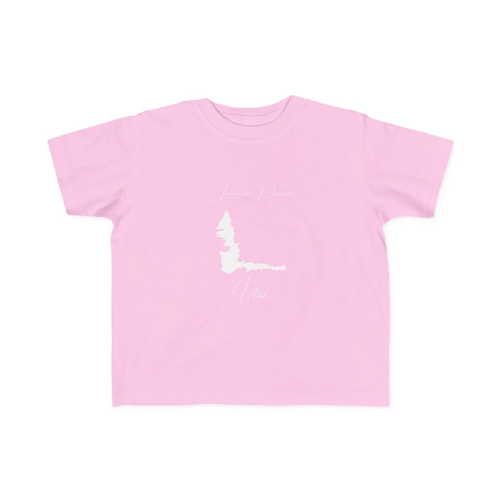 Utah  Jordanelle  Reservoir  Toddler  T-shirt  front  position  view  from  front  pink.webp
