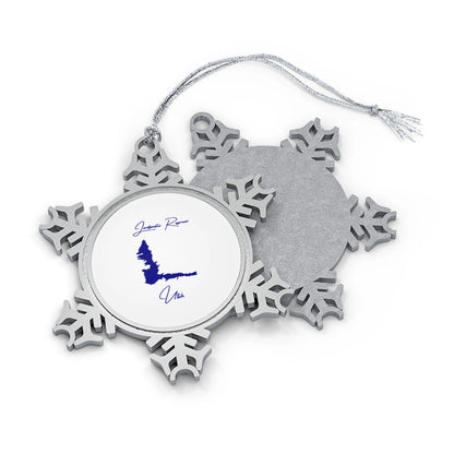 Utah  Jordanelle  Reservoir  XMAS  Ornament  front  position  view  from  front-and-back  one  size.webp