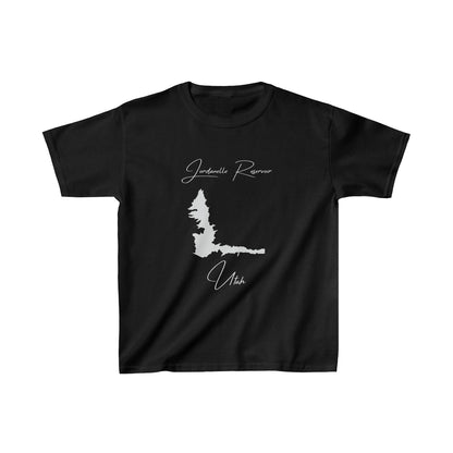 Utah  Jordanelle  Reservoir  Youth  T-shirt  front  position  view  from  front  black.webp