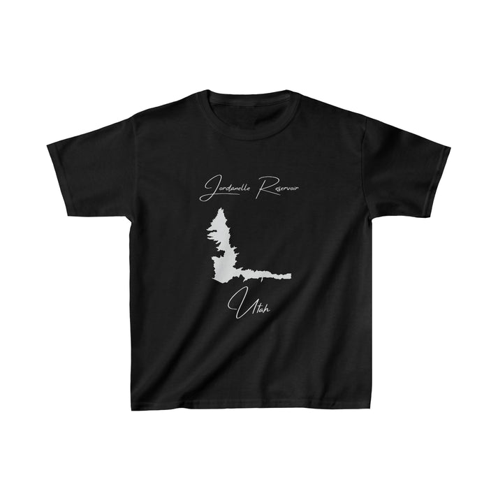 Utah  Jordanelle  Reservoir  Youth  T-shirt  front  position  view  from  front  black.webp
