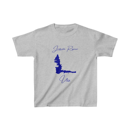 Utah  Jordanelle  Reservoir  Youth  T-shirt  front  position  view  from  front  sport  grey.webp