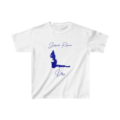 Utah  Jordanelle  Reservoir  Youth  T-shirt  front  position  view  from  front  white.webp
