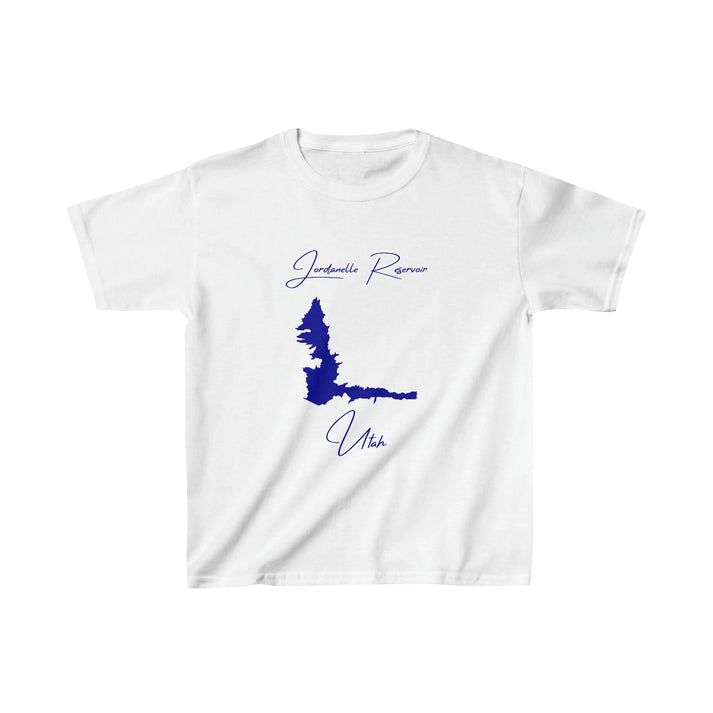 Utah  Jordanelle  Reservoir  Youth  T-shirt  front  position  view  from  front  white.webp