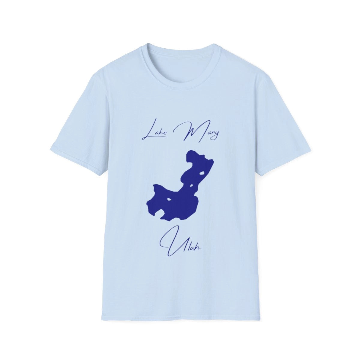 Utah  Lake  Mary  T-shirt  front  position  view  from  front  light  blue.webp
