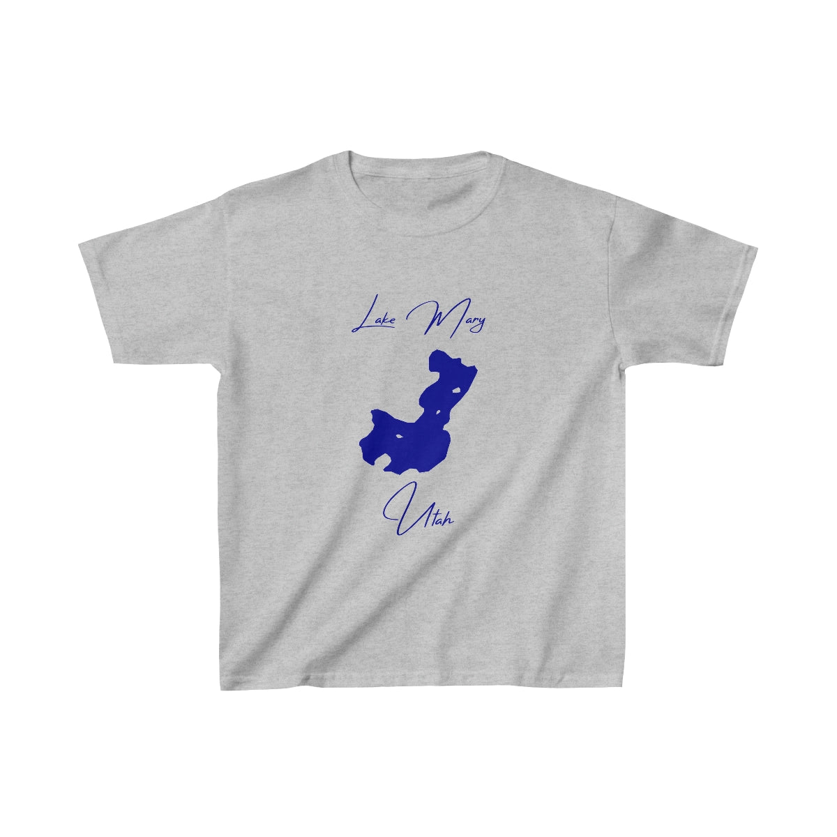 Utah  Lake  Mary  Youth  T-shirt  front  position  view  from  front  sport  grey.webp