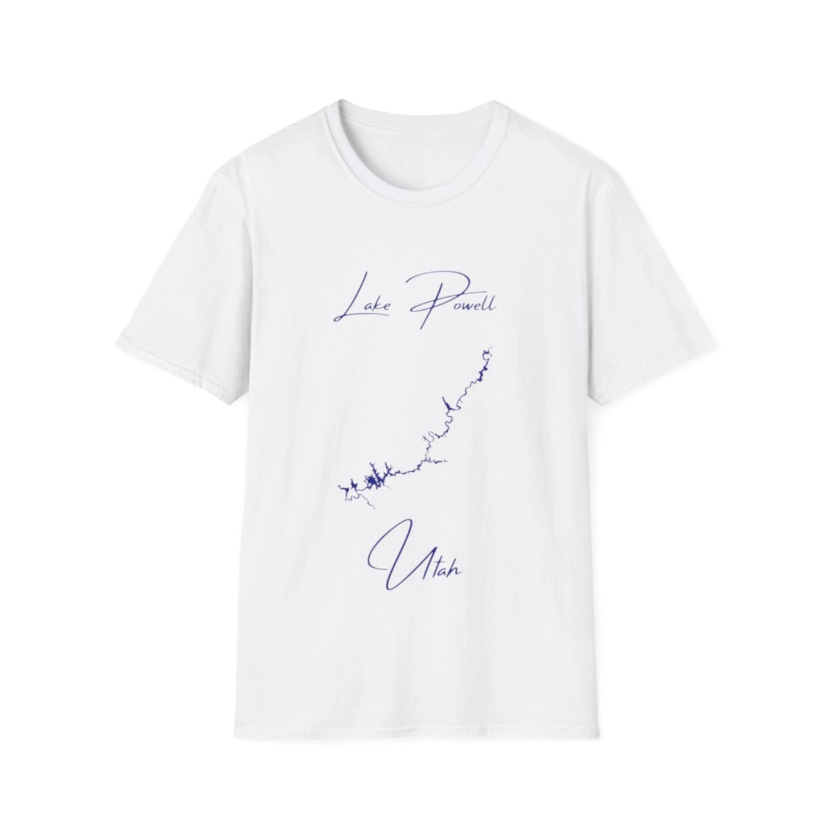 Utah  Lake  Powell  T-shirt  front  position  view  from  front  white.webp