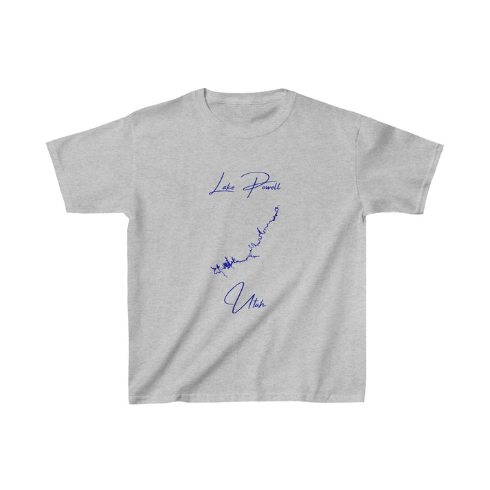 Utah  Lake  Powell  Youth  T-shirt  front  position  view  from  front  sport  grey.webp