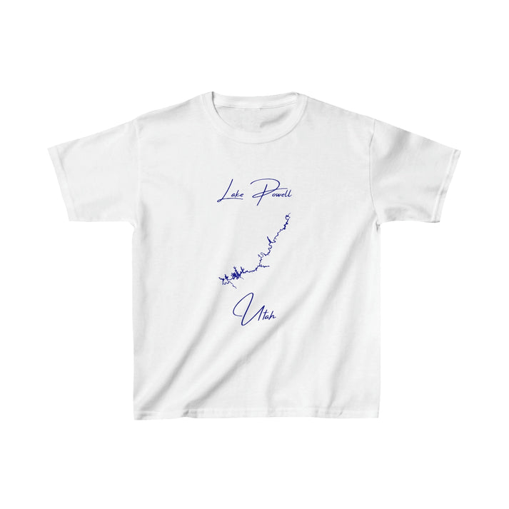 Utah  Lake  Powell  Youth  T-shirt  front  position  view  from  front  white.webp