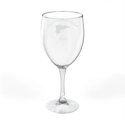 Utah  Millsite  Reservoir  Engraved  Wine  Glass  other  position  view  from  back  10.5oz.webp