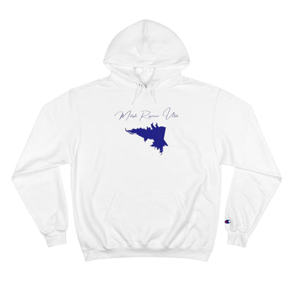 Utah  Millsite  Reservoir  Hoodie  front  position  view  from  front  white.webp