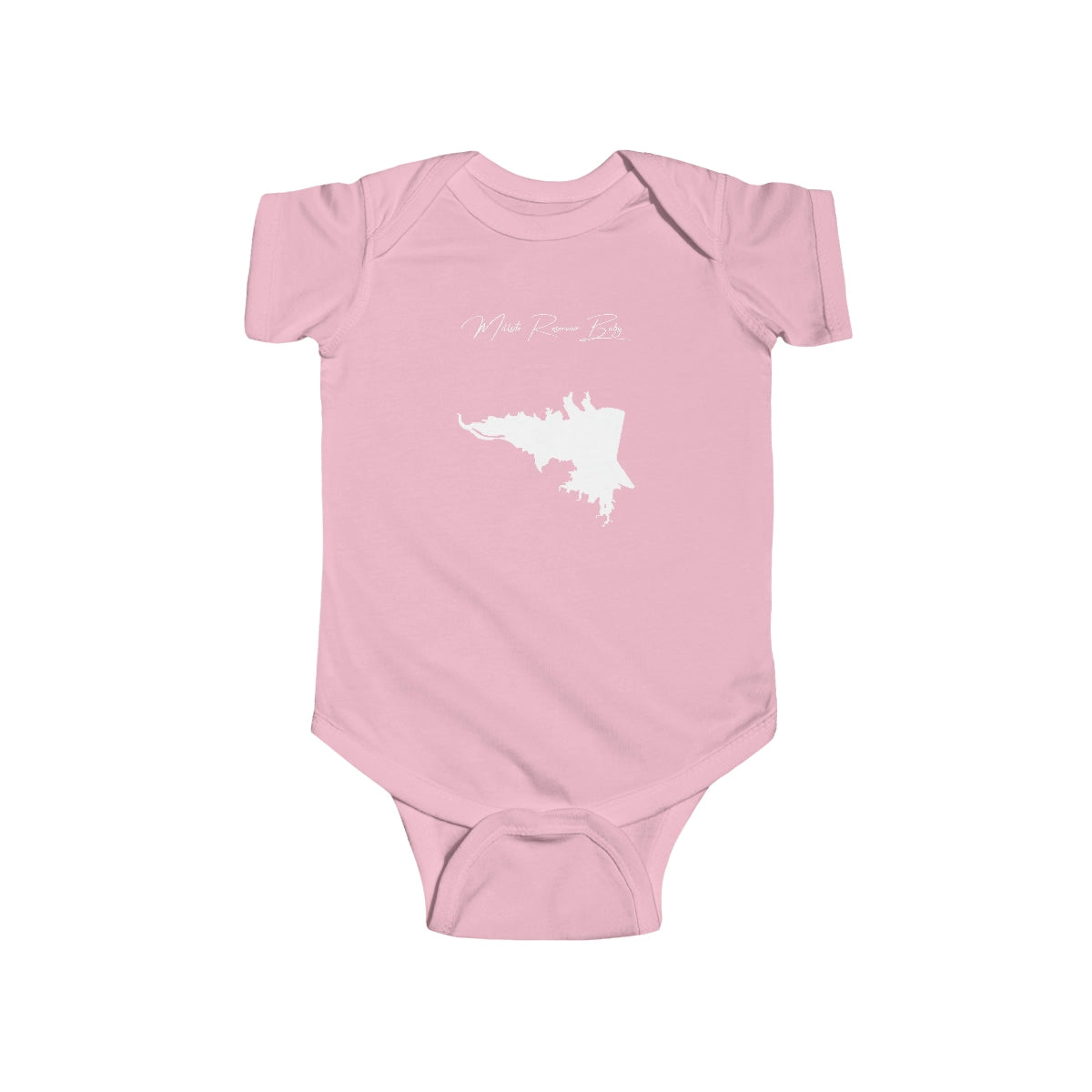 Utah  Millsite  Reservoir  Onesie  front  position  view  from  front  pink.webp