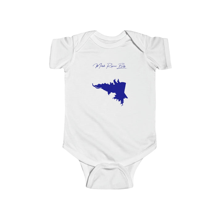 Utah  Millsite  Reservoir  Onesie  front  position  view  from  front  white.webp