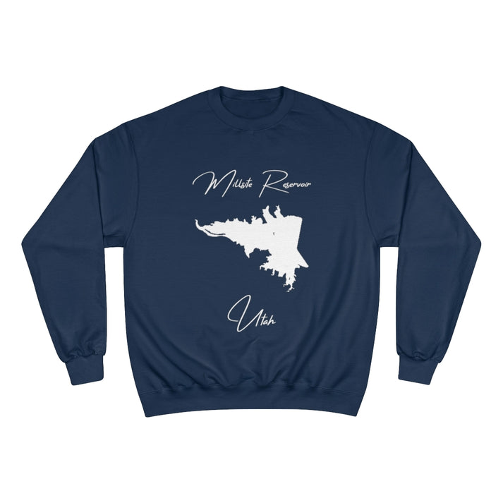 Utah  Millsite  Reservoir  Sweatshirt  front  position  view  from  front  navy.webp