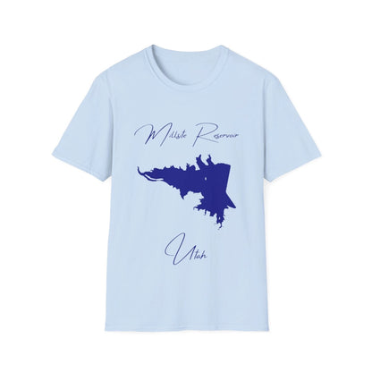 Utah  Millsite  Reservoir  T-shirt  front  position  view  from  front  light  blue.webp