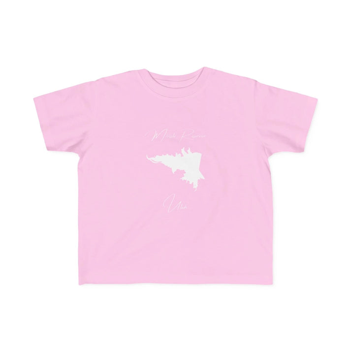 Utah  Millsite  Reservoir  Toddler  T-shirt  front  position  view  from  front  pink.webp