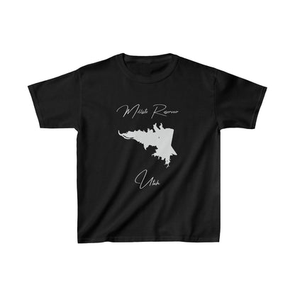 Utah  Millsite  Reservoir  Youth  T-shirt  front  position  view  from  front  black.webp