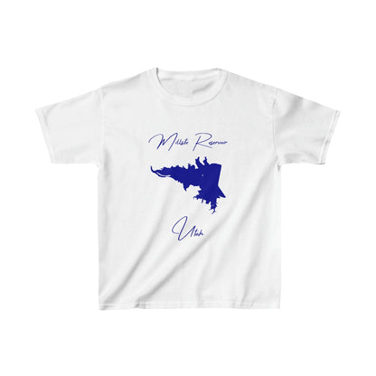 Utah  Millsite  Reservoir  Youth  T-shirt  front  position  view  from  front  white.webp