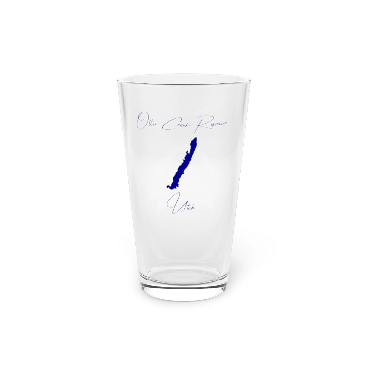 Utah  Otter  Creek  Reservoir  16oz  Pint  Glass  front  position  view  from  front  16oz.webp