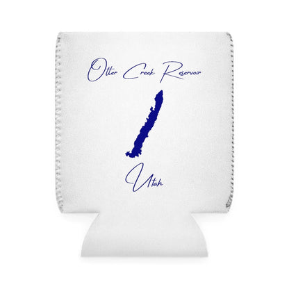 Utah  Otter  Creek  Reservoir  Can  Koozie  front  position  view  from  front-1  white.webp