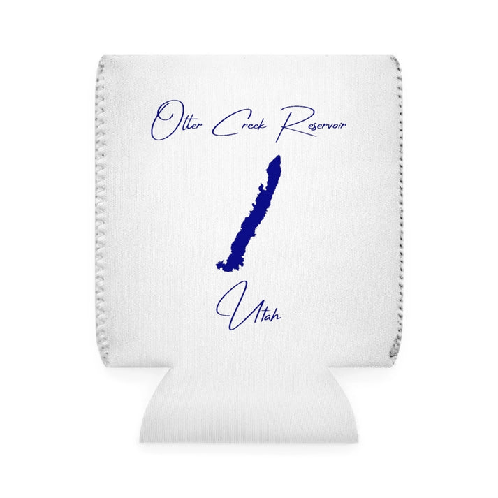 Utah  Otter  Creek  Reservoir  Can  Koozie  front  position  view  from  front-1  white.webp