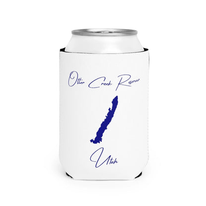 Utah  Otter  Creek  Reservoir  Can  Koozie  front  position  view  from  front-2  white.webp