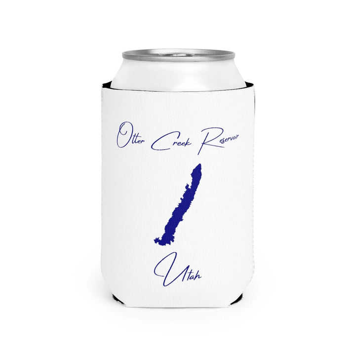 Utah  Otter  Creek  Reservoir  Can  Koozie  front  position  view  from  front-2  white.webp