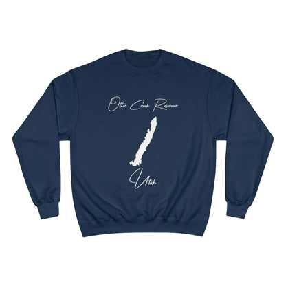 Utah  Otter  Creek  Reservoir  Sweatshirt  front  position  view  from  front  navy.webp