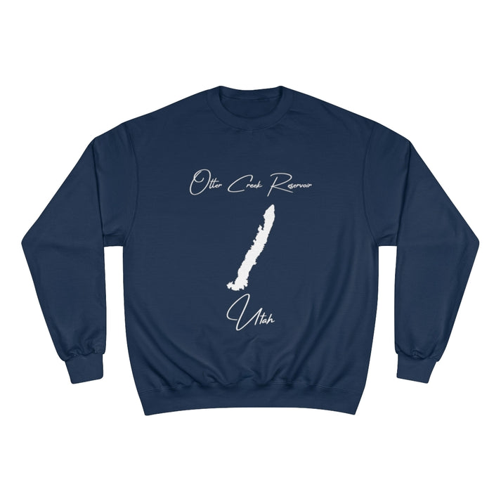 Utah  Otter  Creek  Reservoir  Sweatshirt  front  position  view  from  front  navy.webp