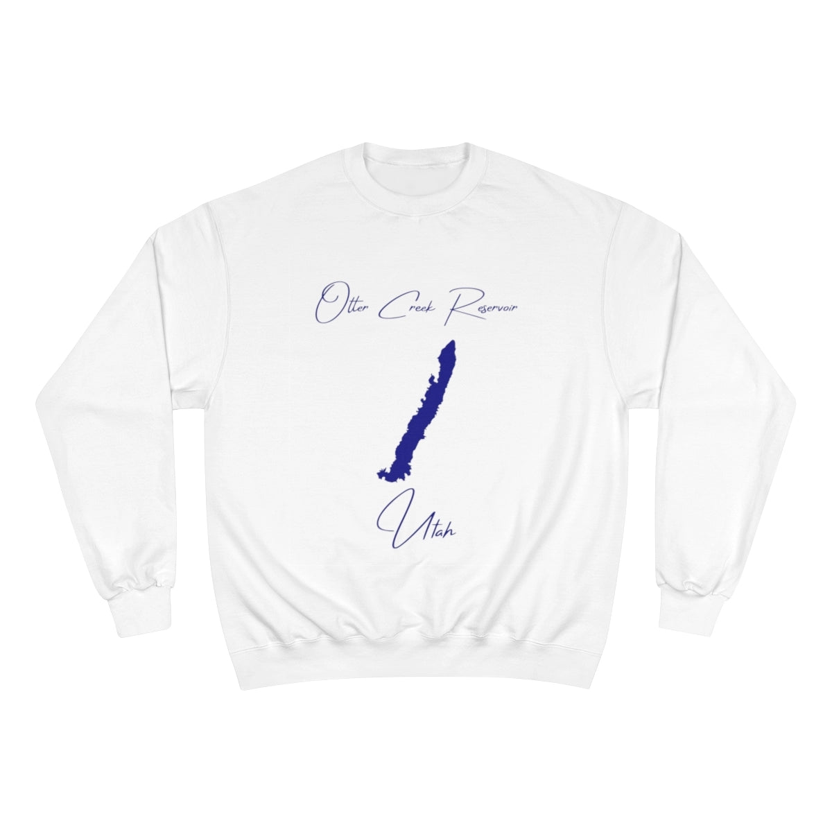 Utah  Otter  Creek  Reservoir  Sweatshirt  front  position  view  from  front  white.webp