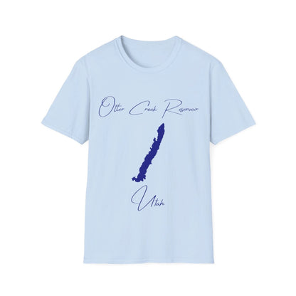 Utah  Otter  Creek  Reservoir  T-shirt  front  position  view  from  front  light  blue.webp
