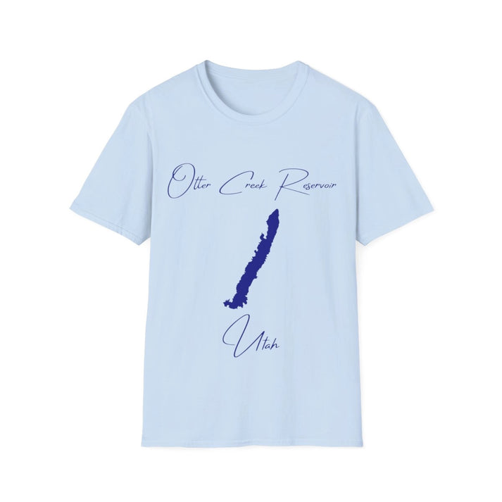 Utah  Otter  Creek  Reservoir  T-shirt  front  position  view  from  front  light  blue.webp