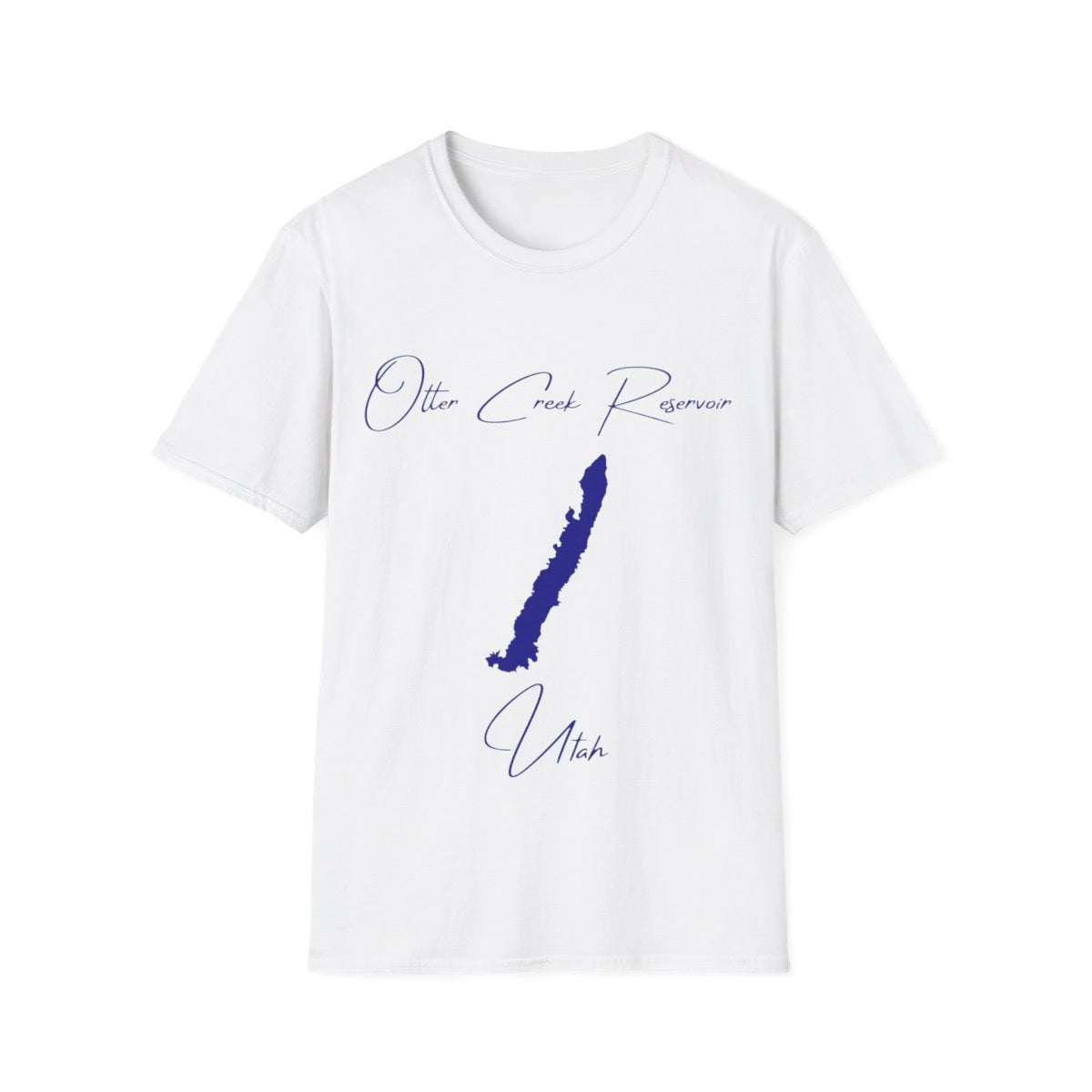 Utah  Otter  Creek  Reservoir  T-shirt  front  position  view  from  front  white.webp