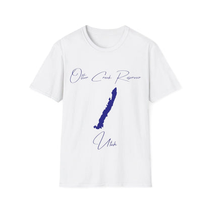 Utah  Otter  Creek  Reservoir  T-shirt  front  position  view  from  front  white.webp