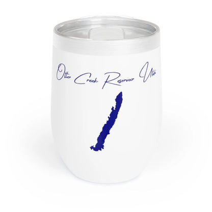 Utah  Otter  Creek  Reservoir  Wine  Tumbler  front  position  view  from  front  white.webp